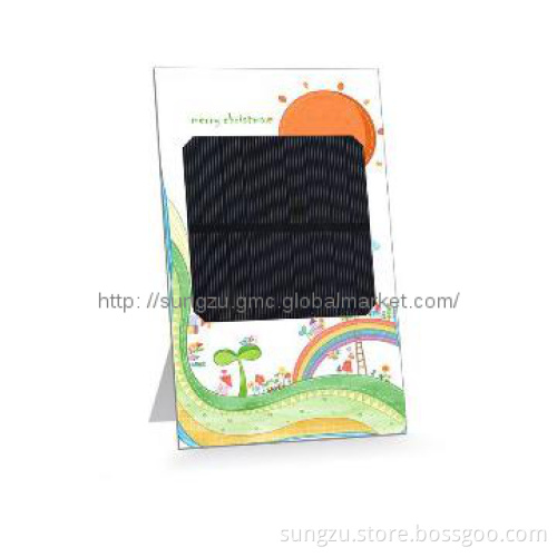Environmental Friendly Solar Charger with Big Space for Promotion Info